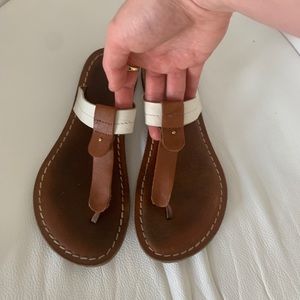 Bernardo leather two tone sandals